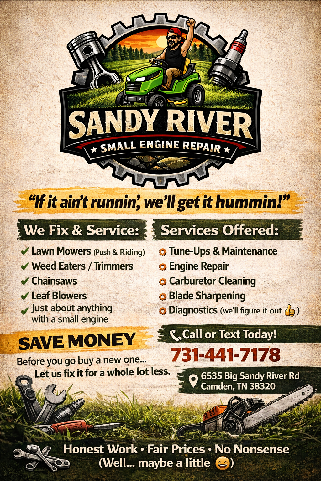 Sandy River printable flyer